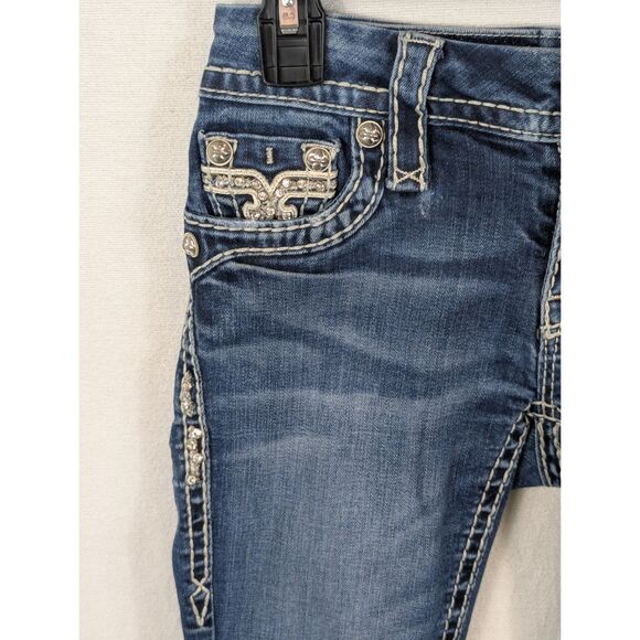 Rock Revival Karla Cuffed Skinny Jeans E8452CK5S Women's Size 25 - Picture 5 of 16